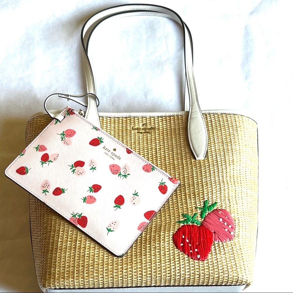 Kate Spade Picnic in the Park Small Tote Bag in Natural